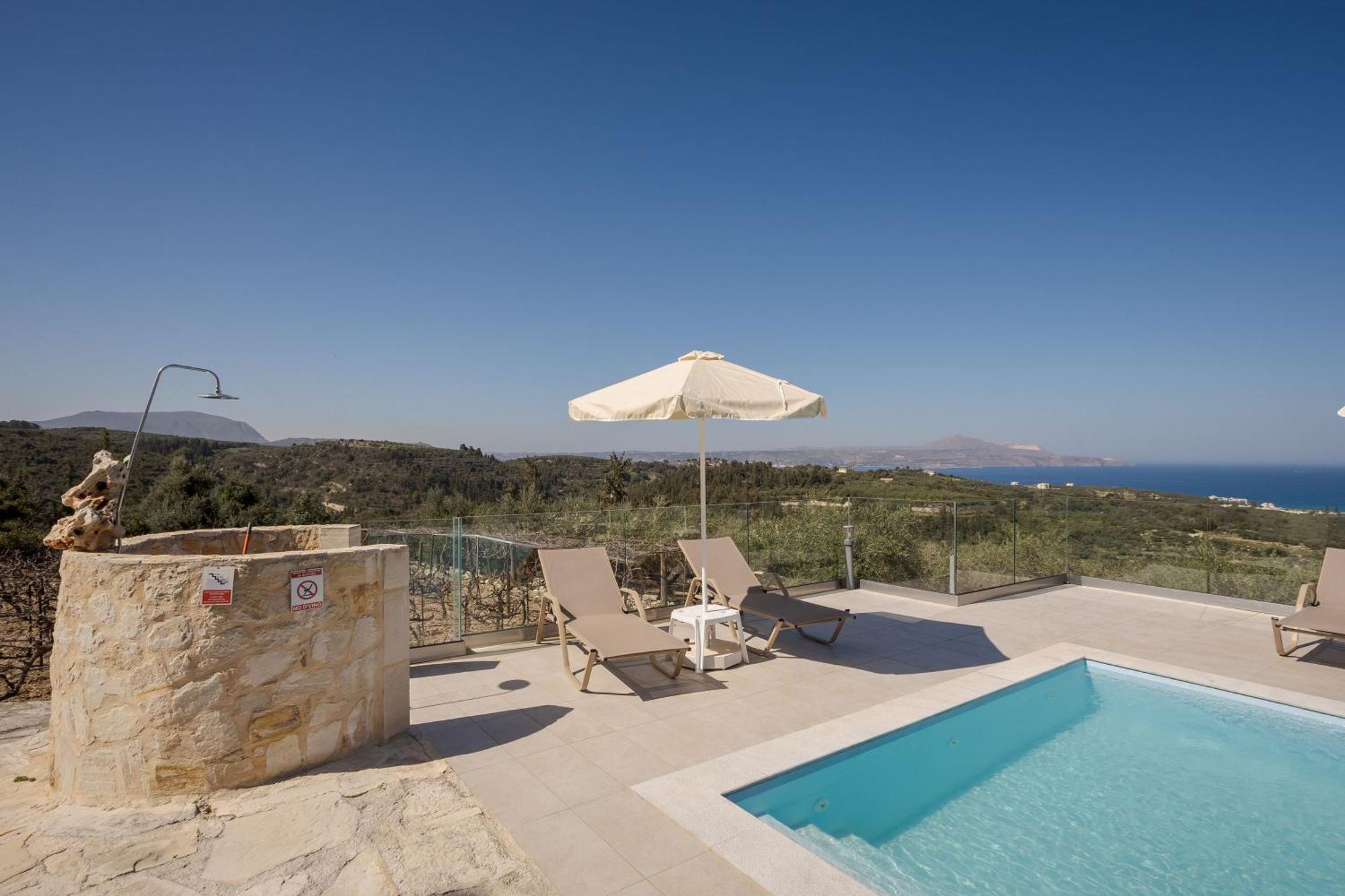 Villa Konstantinos Hilltop Vineyard Escape Almirida Exterior foto